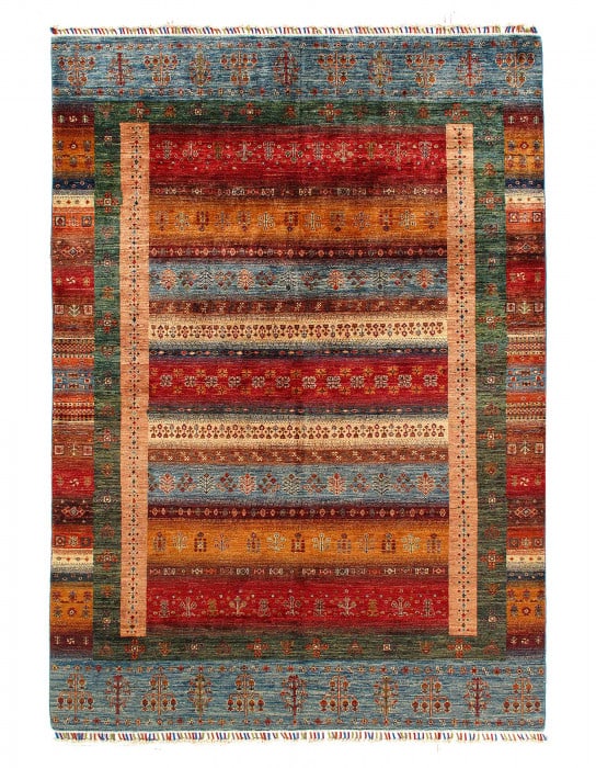 Fine Hand Knotted Kazak rug 6'9"X 9'6": Fine Hand Knotted Kazak rug 6'9"X 9'6" - NEW, Shiraz, Hand-Knotted, Lamb's Wool, 300 -D15063- 862.This item is part of our fine auction collection which includes many fine home accessories including a