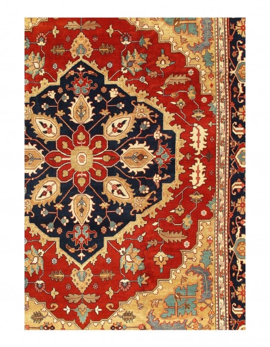 Rust Persian serapi design 12' X 15' - 2