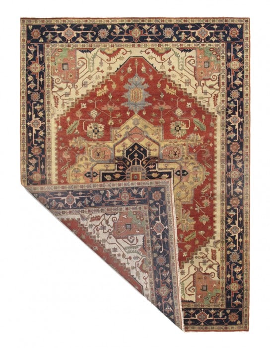 Rust Persian Serapi P-10B design 9' x 12' - 2