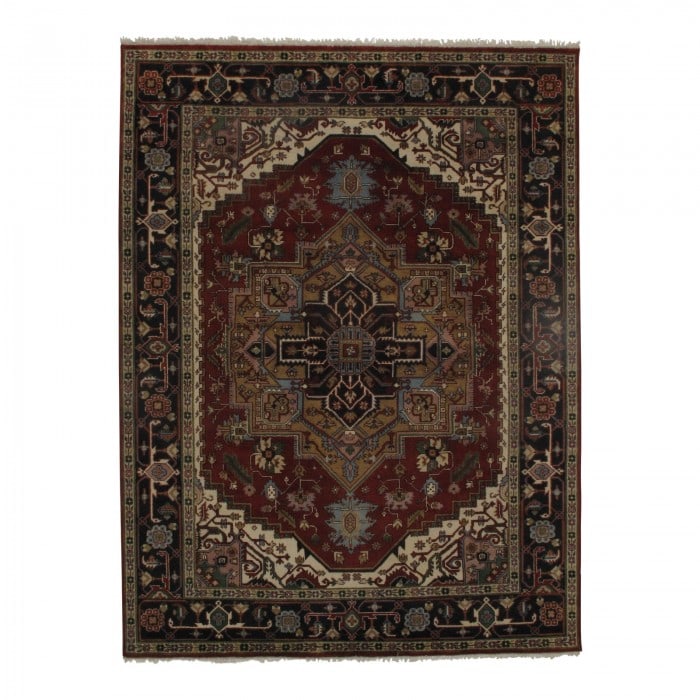 Serapi Design Hand-Knotted Rug - 8'9" X 11'10": Serapi Design Hand-Knotted Rug - 8'9" X 11'10" - New, Serapi, Hand-Knotted, Lamb's Wool, 300 -D09038- 862.This item is part of our fine auction collection which includes many fine home accessories inc