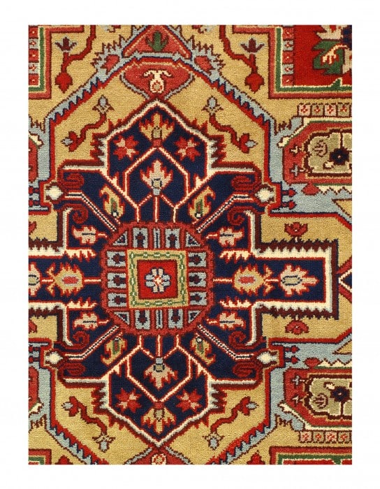 Rust Fine Hand-Knotted Serapi Design 9' X 12' - 2