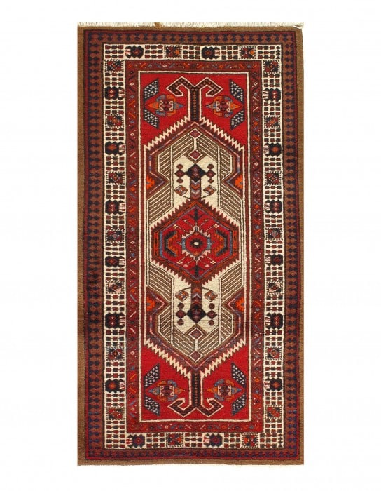 Red Persian Hand Knotted Serab Rug 3' X 5.7'': Red Persian Hand Knotted Serab Rug 3' X 5.7'' - Late 19th Century, Sarab, Hand-Knotted, Lamb's Wool, 300 -D03210- 862.This item is part of our fine auction collection which includes many fine home acc