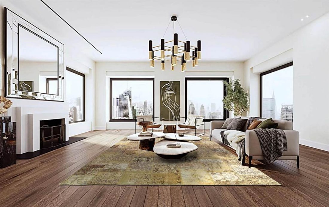 Turkish Patchwork Rug - 9'1" x 12'3" - 5