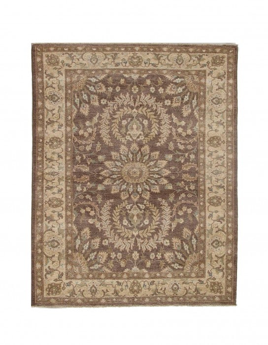 Light Brown Hand Knotted Oushak Design 5' X 6'7": Light Brown Hand Knotted Oushak Design 5' X 6'7" - New, Oushak, Hand-Knotted, Lamb's Wool, 300 -D09769- 862.This item is part of our fine auction collection which includes many fine home accessories i