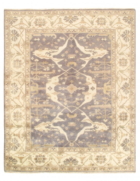 Gray Fine Hand Knotted Oushak Rug 8' X 10: Gray Fine Hand Knotted Oushak Rug 8' X 10 - New, Oushak, Hand-Knotted, Lamb's Wool, 300 -D10977- 862.This item is part of our fine auction collection which includes many fine home accessories includin