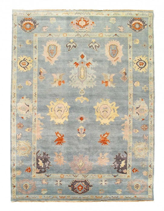 Fine Hand knotted Oushak rug 7'9'' X 10'6'': Fine Hand knotted Oushak rug 7'9'' X 10'6'' - New, Oushak, Hand-Knotted, Lamb's Wool, 300 -D14353- 862.This item is part of our fine auction collection which includes many fine home accessories includ