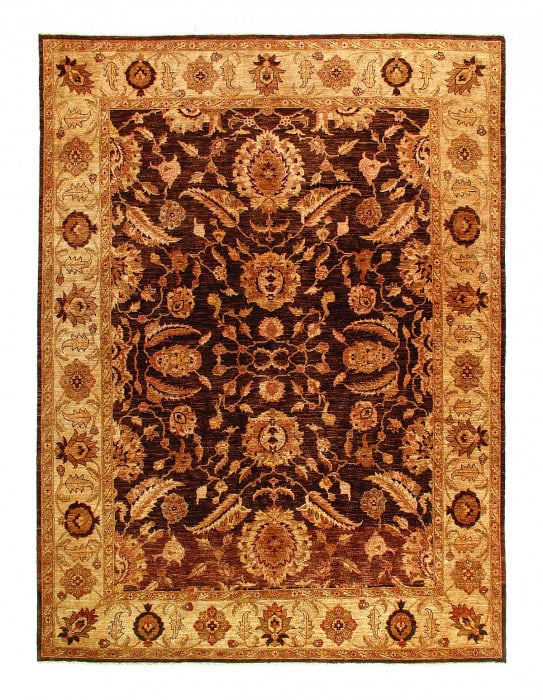 Brown Color Fine Hand knotted Oushak rug 8'11'' X 11'6'': Brown Color Fine Hand knotted Oushak rug 8'11'' X 11'6'' - New, Oushak, Hand-Knotted, Lamb's Wool, 300 -D12445- 862.This item is part of our fine auction collection which includes many fine home acces
