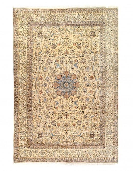 Fine Hand Knotted Silk & wool Persian Nain 10'3'' X 14'11'': Fine Hand Knotted Silk & wool Persian Nain 10'3'' X 14'11'' - 2000, Nain, Hand-Knotted, Wool & Silk, 300 -D11601- 862.This item is part of our fine auction collection which includes many fine home acc