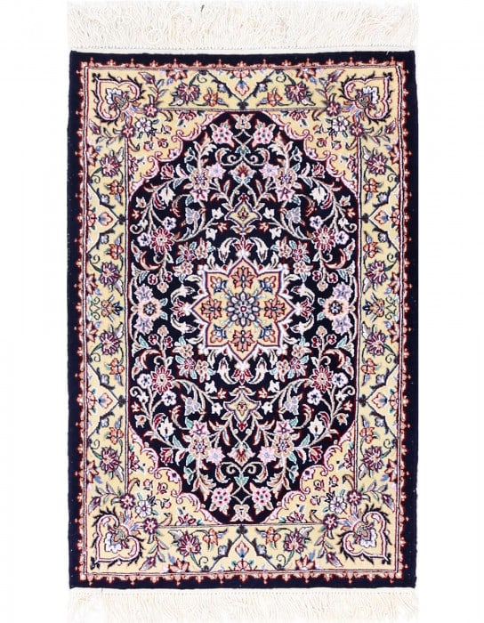 Fine Hand knotted Persian silk & wool Nain 2'X 3'2": Fine Hand knotted Persian silk & wool Nain 2'X 3'2" - NEW, Nain, Hand-Knotted, Wool & Silk, 300 -D13600- 862.This item is part of our fine auction collection which includes many fine home accessories