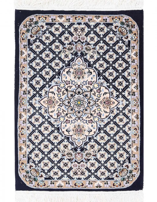 Black Fine Hand Knotted Persian Silk & wool Nain 2'X 3': Black Fine Hand Knotted Persian Silk & wool Nain 2'X 3' - NEW, Nain, Hand-Knotted, Wool & Silk, 300 -D13720- 862.This item is part of our fine auction collection which includes many fine home accessor