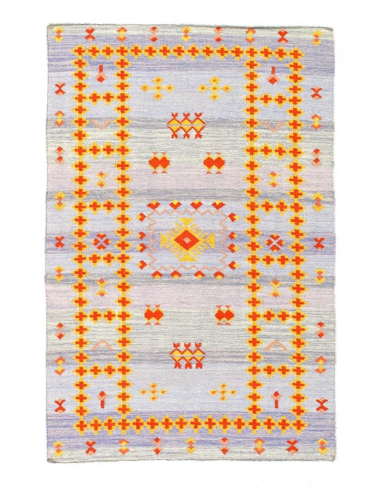 Fine Hand Knotted Flat Weave Moroccan Rug 9'x 12': Fine Hand Knotted Flat Weave Moroccan Rug 9'x 12' - NEW, Moroccan, Hand-Woven, Lamb's Wool, 300 -D06931- 862.This item is part of our fine auction collection which includes many fine home accessories
