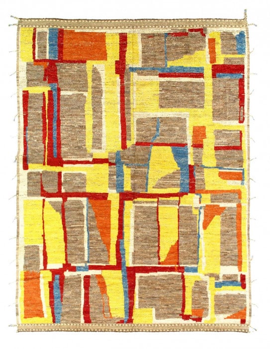 Multi Color fine Hand knotted Moroccan 10' X 13'4'': Multi Color fine Hand knotted Moroccan 10' X 13'4'' - New, Moroccan, Hand-Knotted, Lamb's Wool, 300 -D14392- 862.This item is part of our fine auction collection which includes many fine home