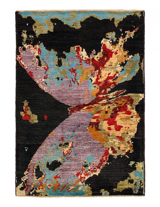 Fine Khorjin Hand hand Tribal Rug 3'4'' X 4'11'': Fine Khorjin Hand hand Tribal Rug 3'4'' X 4'11'' - New, Modern, Hand-Knotted, Lamb's Wool, 300 -D14195- 862.This item is part of our fine auction collection which includes many fine home accessories i