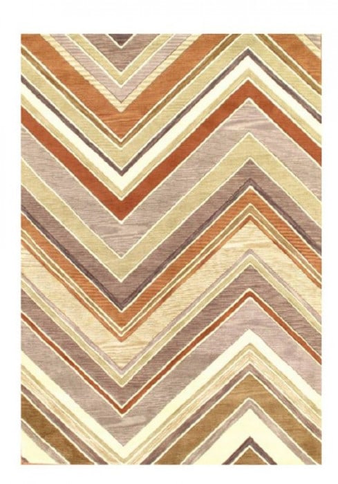 Multi color hand Tufted Rug 5'4"x 7'7" (1 of 1)