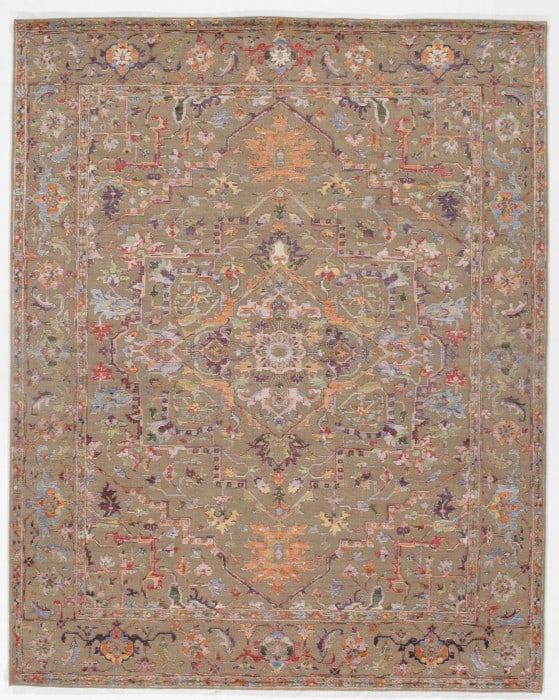 Tan Modern Wool & Bamboo Silk 8' X 10': Tan Modern Wool & Bamboo Silk 8' X 10' - New, Modern, Hand-Knotted, Wool & Bamboo Silk, 300 -D08873- 862.This item is part of our fine auction collection which includes many fine home accessories incl