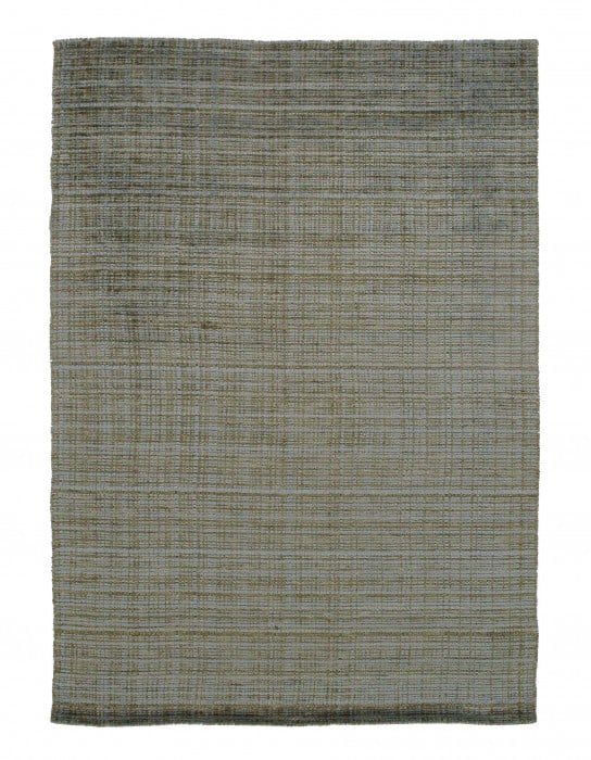 Light Green Modern Rug 5'x8': Light Green Modern Rug 5'x8' - New, Modern, Hand-Knotted, Wool & Silk, 300 -D08861- 862.This item is part of our fine auction collection which includes many fine home accessories including antique rug