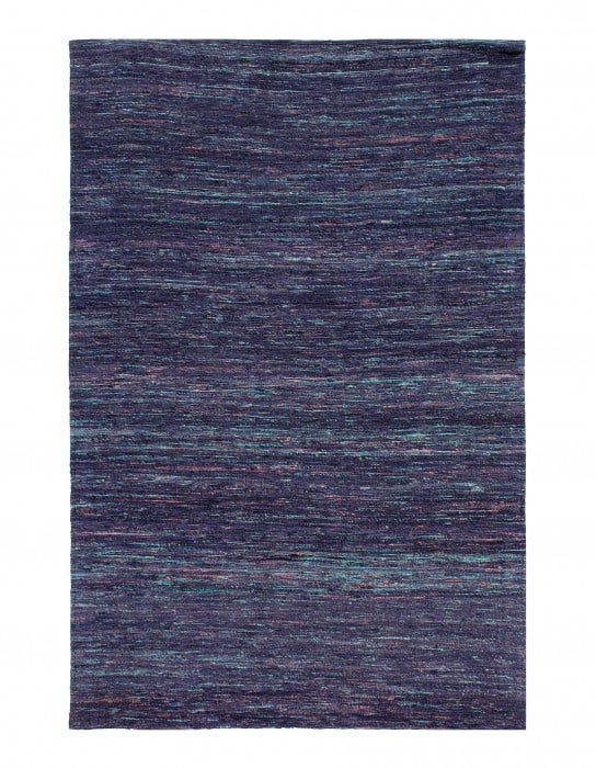 Purple Flat-weave Tufted Sari Silk 9' X 12': Purple Flat-weave Tufted Sari Silk 9' X 12' - New, Modern, Hand-Tufted, V. Silk, 300 -D06564- 862.This item is part of our fine auction collection which includes many fine home accessories including a
