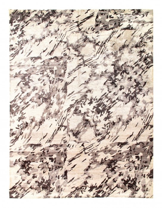 Gray Color Fine Hand Knotted Modern Rug 9' X 12' (1 of 3)