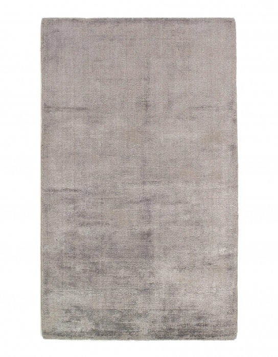Gray color Hand knotted Modern Rug 3' X 5': Gray color Hand knotted Modern Rug 3' X 5' - New, Modern, Hand-Loomed, V. Silk, 300 -D09423- 862.This item is part of our fine auction collection which includes many fine home accessories including an