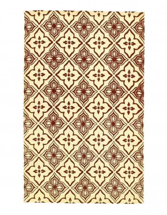 Red color Print out Modern rug 3'2'' X 5'1'': Red color Print out Modern rug 3'2'' X 5'1'' - New, Modern, Hand-Tufted, Flat Weave, 300 -D12113- 862.This item is part of our fine auction collection which includes many fine home accessories includi