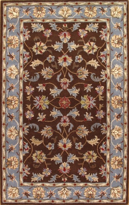 Brown Hand-Tufted 5' X 8': Brown Hand-Tufted 5' X 8' - New, Modern, Hand-Tufted, Lamb's Wool, 300 -D04001- 862.This item is part of our fine auction collection which includes many fine home accessories including antique rugs, v