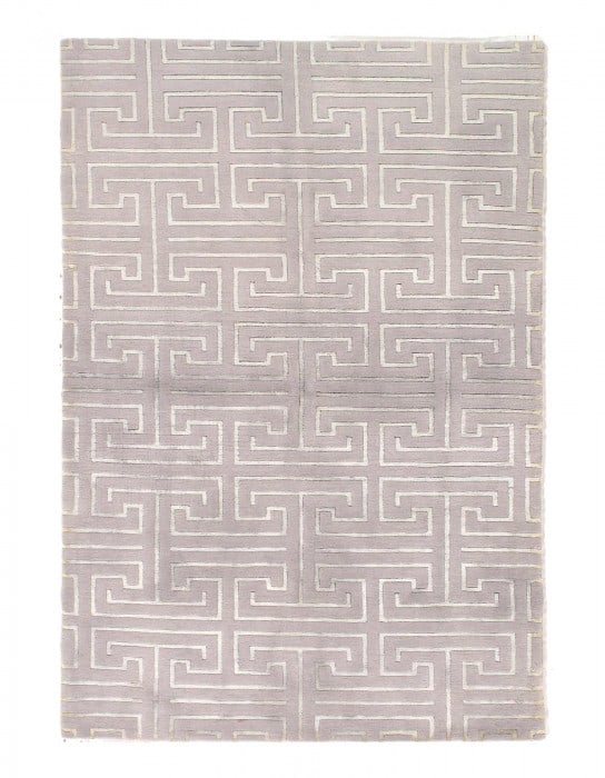 Fine Hand Knotted Modern Rug 4'X 6': Fine Hand Knotted Modern Rug 4'X 6' - NEW, Modern, Hand-Knotted, Lamb's Wool, 300 -D14662- 862.This item is part of our fine auction collection which includes many fine home accessories including anti
