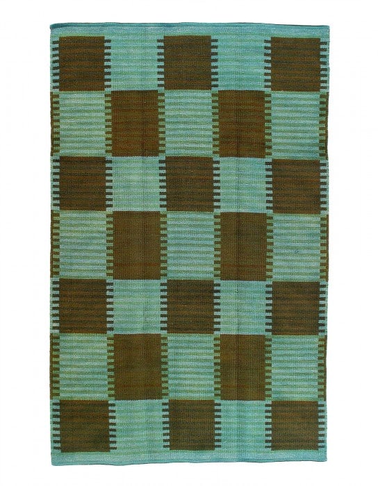 Scandinavian eversible OverDyed 5'8'' X 8'11'': Scandinavian eversible OverDyed 5'8'' X 8'11'' - New, Modern, Hand-Knotted, Flat Weave, 300 -24355- 862.This item is part of our fine auction collection which includes many fine home accessories inclu