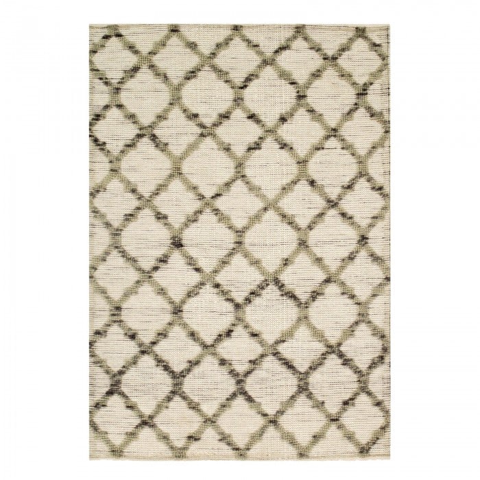 Beige Modern Rug - 3' X 5': Beige Modern Rug - 3' X 5' - , Modern, Hand-Knotted, Lamb's Wool, 300 -D09332- 862.This item is part of our fine auction collection which includes many fine home accessories including antique rugs, vi