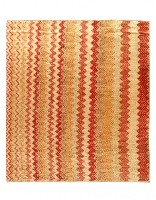 Modern Design Rug Lamb's Wool - 8'1" X 9'10": Modern Design Rug Lamb's Wool - 8'1" X 9'10" - New, Modern, Hand-Knotted, Lamb's Wool, 300 -D10774- 862.This item is part of our fine auction collection which includes many fine home accessories inclu