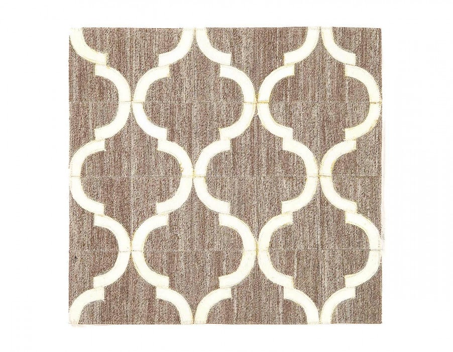 Beige Modern Cowhide Rug Sample 2'x 2': Beige Modern Cowhide Rug Sample 2'x 2' - NEW, Modern, Hand-Tufted, Cow hair leather, 300 -D09445- 862.This item is part of our fine auction collection which includes many fine home accessories includi