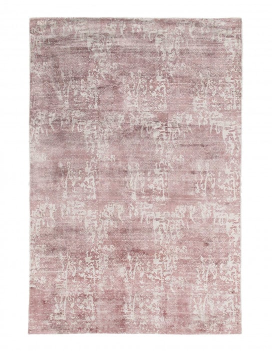 light Pink color Hand knotted Modern Rug 4' X 6': light Pink color Hand knotted Modern Rug 4' X 6' - NEW, Modern, Hand-Loomed, Bamboo Silk, 300 -D09383- 862.This item is part of our fine auction collection which includes many fine home accessories in