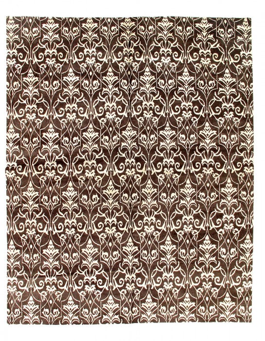 Beige Modern Rug 9'X 12': Beige Modern Rug 9'X 12' - NEW, Modern, Hand-Knotted, Lamb's Wool, 300 -D15143- 862.This item is part of our fine auction collection which includes many fine home accessories including antique rugs, v