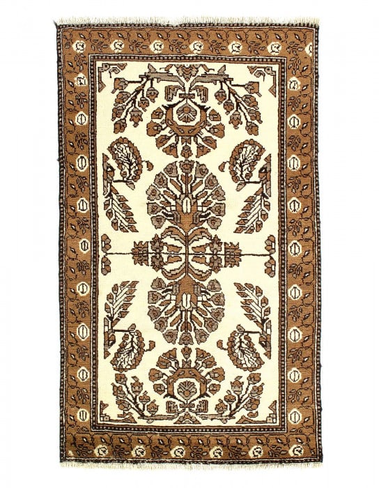 Fine Hand Knotted Persian Mashad rug 3'9'' X 6'4'' (1 of 3)