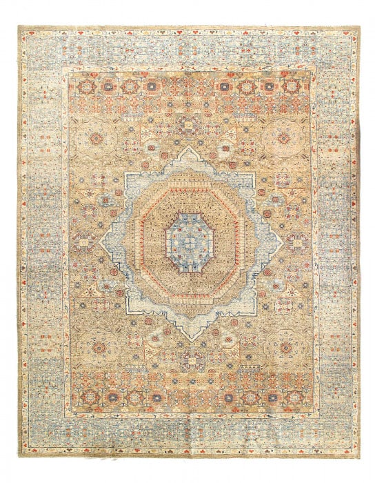 Fine hand Knotted Mamluk design 9' X 12': Fine hand Knotted Mamluk design 9' X 12' - New, Mamluk, Hand-Knotted, Lamb's Wool, 300 -D12560- 862.This item is part of our fine auction collection which includes many fine home accessories including