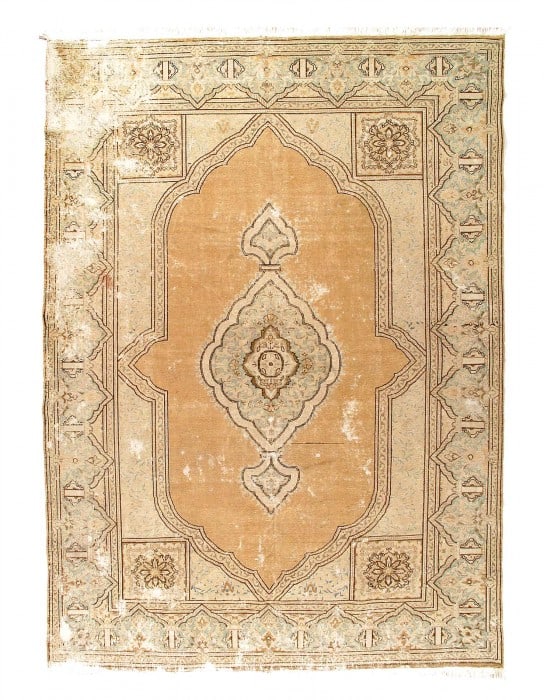 Persian Antique Kerman 9' X 12'6'': Persian Antique Kerman 9' X 12'6'' - Early 20th Century, kerman, Hand-Knotted, Lamb's Wool, 300 -D12129- 862.This item is part of our fine auction collection which includes many fine home accessories