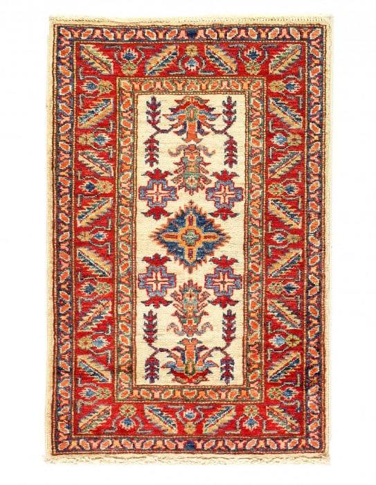 Fine Hand knotted kazak rug 2' X 3': Fine Hand knotted kazak rug 2' X 3' - New, Kazak, Hand-Knotted, Lamb's Wool, 300 -D14092- 862.This item is part of our fine auction collection which includes many fine home accessories including antiq