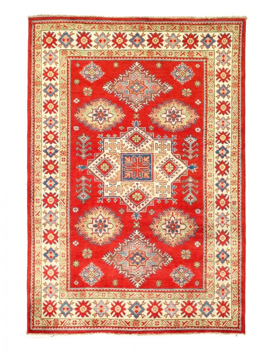 Fine Hand knotted Kazak Rug 4'11'' X 7' (1 of 4)