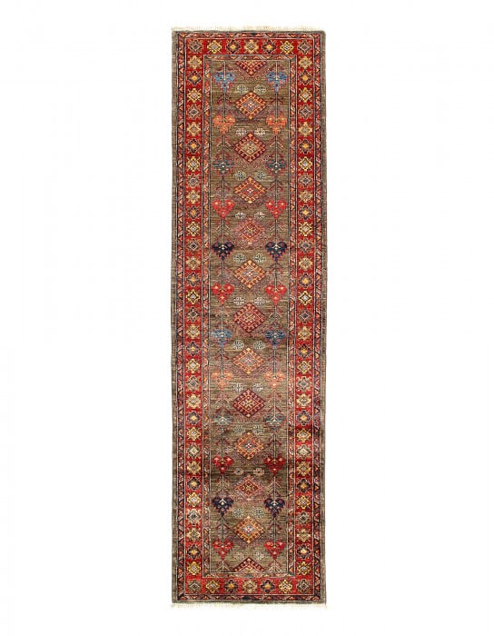 Fine Hand Knotted kazak Runner 2'6"X 10' (1 of 3)