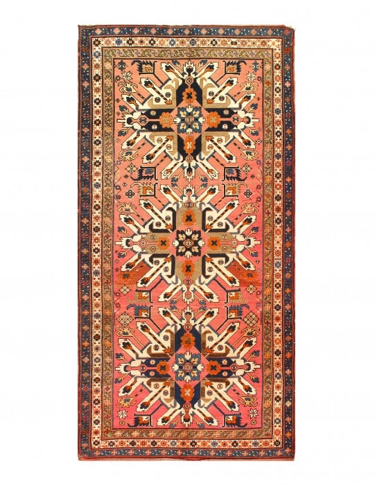 Rust Russain Antique Kazak 4'8'' X 9'9'' (1 of 3)