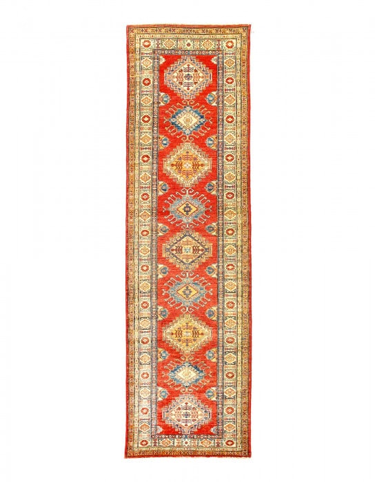 Rust Super Kazak Lamb's Wool Runner 2'6" X 9'7" (1 of 3)