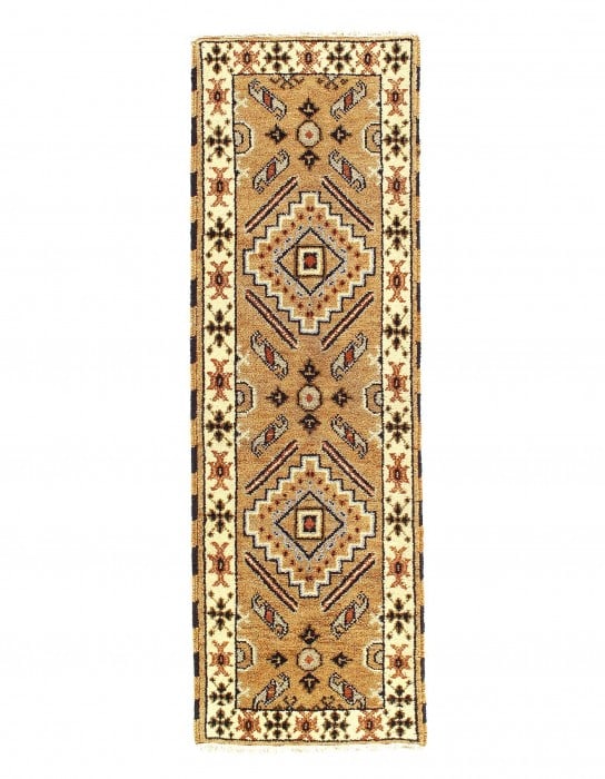 Fine hand Knotted Kazak design 2'2'' X 6'7'': Fine hand Knotted Kazak design 2'2'' X 6'7'' - New, Kazak, Hand-Knotted, Lamb's Wool, 300 -D04723- 862.This item is part of our fine auction collection which includes many fine home accessories includ