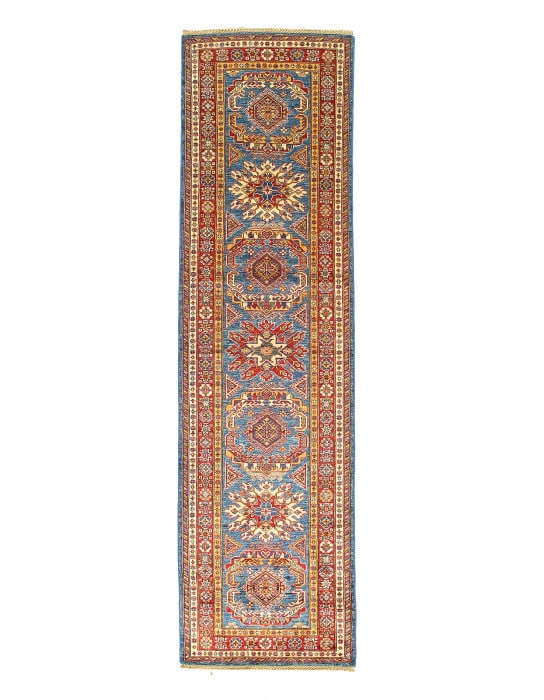 Fine Hand Knotted Kazak runner 2'9"X 10'1" (1 of 3)
