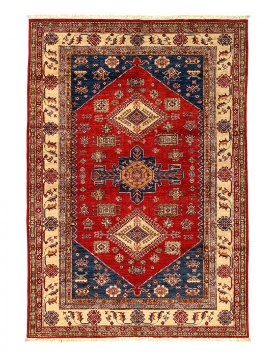 Fine Hand Knotted Kazak rug 5'8"X 8'1" (1 of 3)