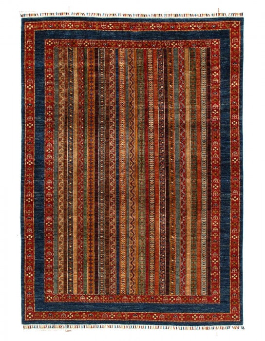 Fine Hand Knotted Kazak rug 5'8"X 8'1": Fine Hand Knotted Kazak rug 5'8"X 8'1" - NEW, Kazak, Hand-Knotted, Lamb's Wool, 300 -D15066- 862.This item is part of our fine auction collection which includes many fine home accessories including an