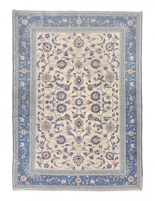 Persian Hand knotted Vintage Kashan rug 4'8'' X 6'7'': Persian Hand knotted Vintage Kashan rug 4'8'' X 6'7'' - circa 1990, Kashan, Hand-Knotted, Lamb's Wool, 300 -D13525- 862.This item is part of our fine auction collection which includes many fine home a