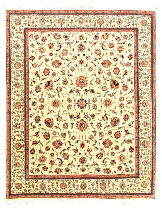 Fine Hand Knotted Persian Kashan design 8' 2'' X 10'3'': Fine Hand Knotted Persian Kashan design 8' 2'' X 10'3'' - New, Kashan, Hand-Knotted, Lamb's Wool, 300 -D03318- 862.This item is part of our fine auction collection which includes many fine home access