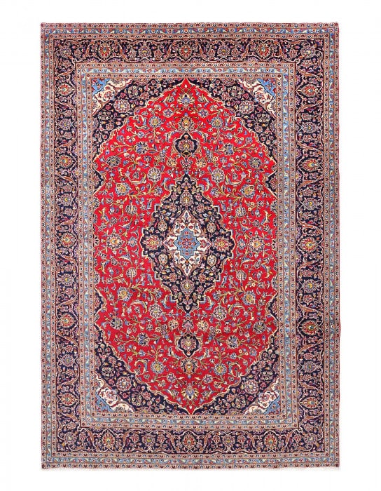 Red Fine Hand knotted Persian Kashan 8'1"X 12'5": Red Fine Hand knotted Persian Kashan 8'1"X 12'5" - NEW, Kashan, Hand-Knotted, Lamb's Wool, 300 -D13998- 862.This item is part of our fine auction collection which includes many fine home accessories i