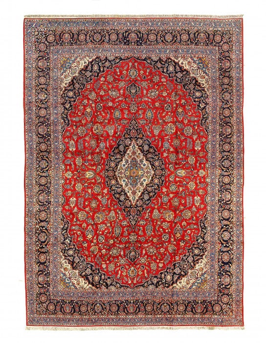 Persian Kashan Hand-Knotted Rug 12'1"x17'1" (1 of 4)