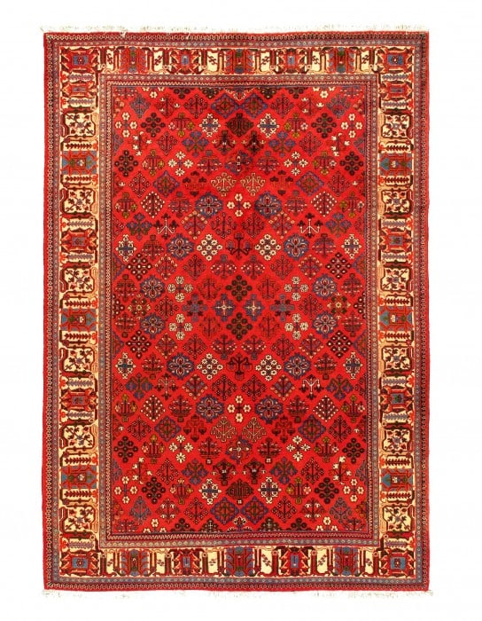 Rust Persian Hand Knotted Joshegan 7' x 10': Rust Persian Hand Knotted Joshegan 7' x 10' - New, Josheghan, Hand-Knotted, Lamb's Wool, 300 -D08690- 862.This item is part of our fine auction collection which includes many fine home accessories inc