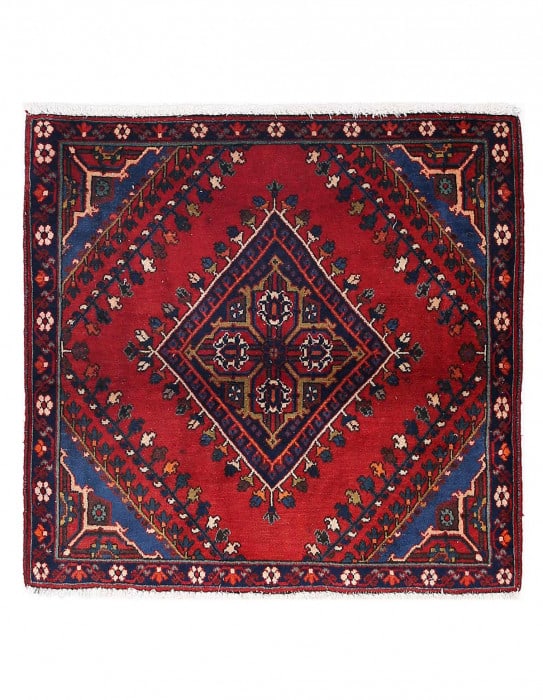 Fine Hand Knotted Persian Joshaghan 2'7" x 2'9": Fine Hand Knotted Persian Joshaghan 2'7" x 2'9" - cica 1970, Josheghan, Hand-Knotted, Lamb's Wool, 300 -D13975- 862.This item is part of our fine auction collection which includes many fine home acces